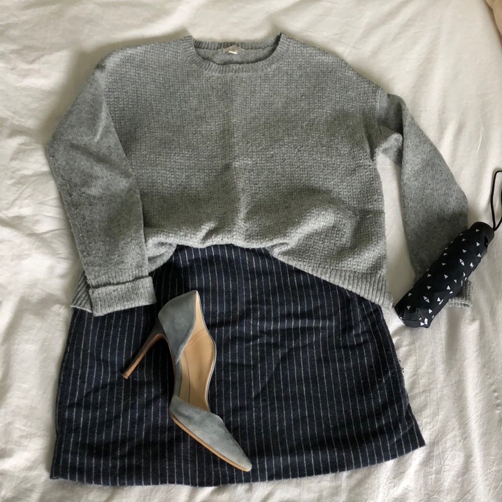 Gap Grey Box Knit Sweater